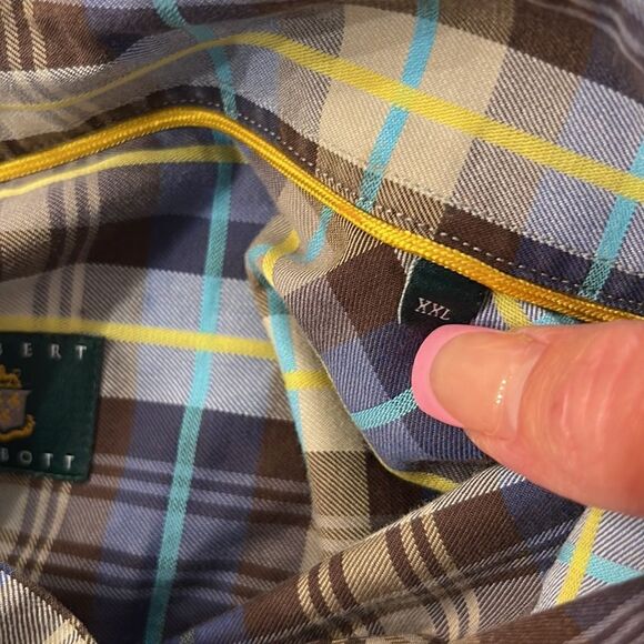 Robert Talbot Button Down shirt.  Size XXL. 💯 cotton. No iron shirt. - Picture 4 of 4